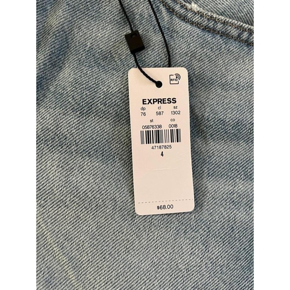 Express High Rise Frayed Shorts - Picture 3 of 5